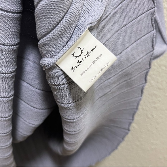 For Love and Lemons Knitz Simone Laced Back Sweater Mini Dress Blue XS - Picture 6 of 13